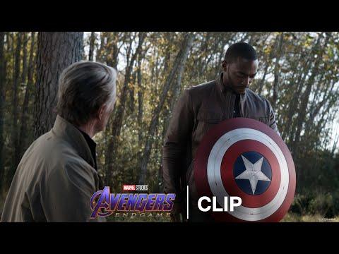 Steve Passes the Captain America Shield to Sam -  Official Clip